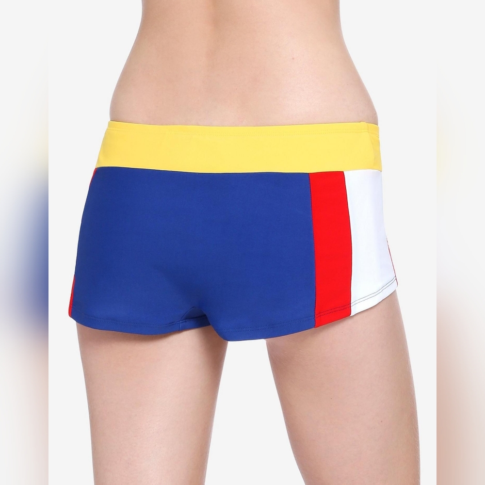 My Hero Academia Hot Topic  Red Blue Yellow Swim Bikini Bottoms Size XL - Picture 2 of 5